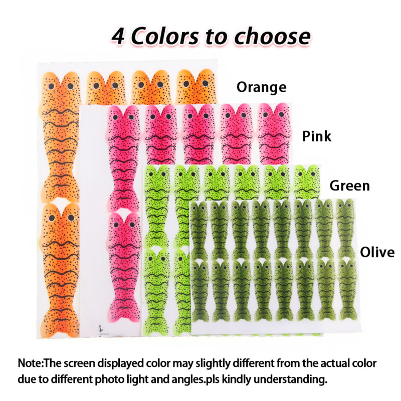 Vampfly 2/4 lap Realisztikus garnélarák bőr vékony fóliacsomagolás garnéla scud nimfa hátlap horgászcsali csali légykötő anyag