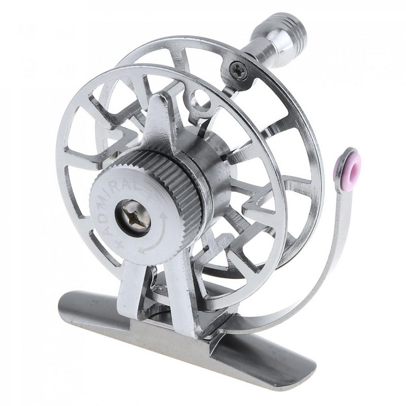 Täismetallist ülikerge endine jääpüügirull alumiiniumsulamist 1:1 kärbsepüügi ratta tugi parema käega