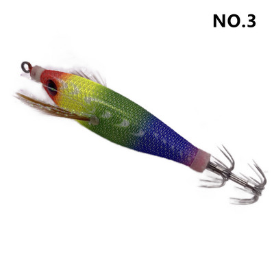 6g/80mm helendav puidust krevettide lant EGI Jigging Lure Octopus Shrimp Floating Sutte Squid jigilant Bait Japan Hook