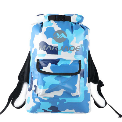 Αδιάβροχη Dry Bag Camouflage Σακίδιο πλάτης Θήκη μπουκαλιού σακίδιο με αξεσουάρ πακέτο θαλάσσιων σπορ τσέπης τηλεφώνου