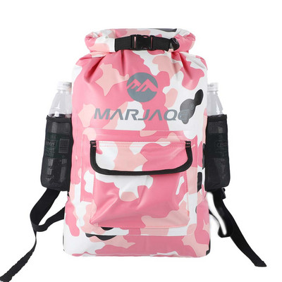 Αδιάβροχη Dry Bag Camouflage Σακίδιο πλάτης Θήκη μπουκαλιού σακίδιο με αξεσουάρ πακέτο θαλάσσιων σπορ τσέπης τηλεφώνου