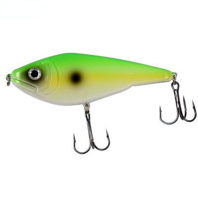 3,5 hüvelykes 0,9 uncia kemény Jerkbait felfüggesztő Swimbait NO.4 Treble Hooks Édesvízi Tengervíz 3D szemekkel Shad Troute Pike számára