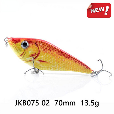 3,5 hüvelykes 0,9 uncia kemény Jerkbait felfüggesztő Swimbait NO.4 Treble Hooks Édesvízi Tengervíz 3D szemekkel Shad Troute Pike számára