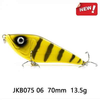 3,5 hüvelykes 0,9 uncia kemény Jerkbait felfüggesztő Swimbait NO.4 Treble Hooks Édesvízi Tengervíz 3D szemekkel Shad Troute Pike számára