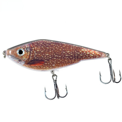 3,5 hüvelykes 0,9 uncia kemény Jerkbait felfüggesztő Swimbait NO.4 Treble Hooks Édesvízi Tengervíz 3D szemekkel Shad Troute Pike számára