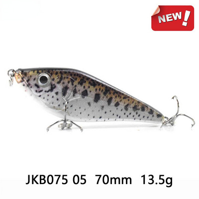 3,5 hüvelykes 0,9 uncia kemény Jerkbait felfüggesztő Swimbait NO.4 Treble Hooks Édesvízi Tengervíz 3D szemekkel Shad Troute Pike számára