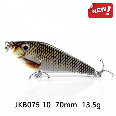 3,5 hüvelykes 0,9 uncia kemény Jerkbait felfüggesztő Swimbait NO.4 Treble Hooks Édesvízi Tengervíz 3D szemekkel Shad Troute Pike számára