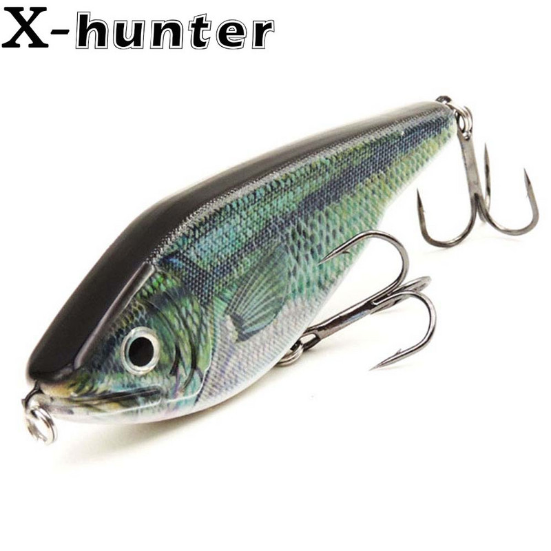 3,5 hüvelykes 0,9 uncia kemény Jerkbait felfüggesztő Swimbait NO.4 Treble Hooks Édesvízi Tengervíz 3D szemekkel Shad Troute Pike számára