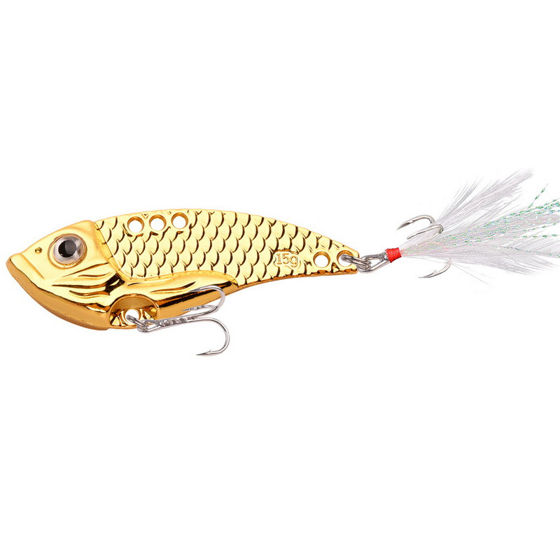 3 buc. metal, toate straturile de apă, vibrații colorate, 5 g-15 g, VIB, pescuit cu paiete, momeală de bas artificială, momeală specială pentru momeală tremor