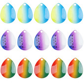 15 τεμ. Fishing Lure Spinner Blades Μεταλλικό κουτάλι Lure Walleye Rig DIY αξεσουάρ για Spinnerbait Buzzbait Bass Lure Fishing Tacks