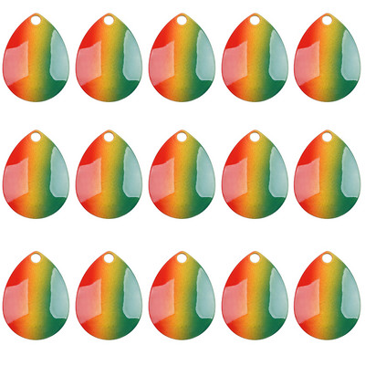 15 τεμ. Fishing Lure Spinner Blades Μεταλλικό κουτάλι Lure Walleye Rig DIY αξεσουάρ για Spinnerbait Buzzbait Bass Lure Fishing Tacks