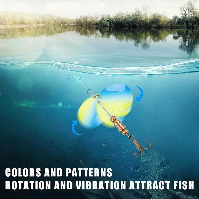 15 τεμ. Fishing Lure Spinner Blades Μεταλλικό κουτάλι Lure Walleye Rig DIY αξεσουάρ για Spinnerbait Buzzbait Bass Lure Fishing Tacks