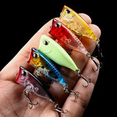 Plutajući poper mamci za ribolov 4CM-3.5G-10# Topwater Bait Tvrdi mamac Umjetni Poper Pastrve Pike Crankbait