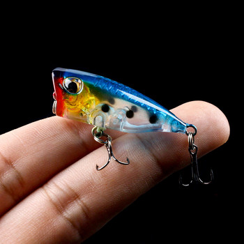 Floating Popper Fishing Lures 4CM-3.5G-10# Topwater Bait Hard Bait Artificial Poper Trout Pike Fishing Crankbait