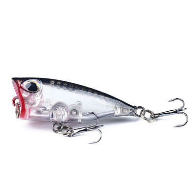 Plutajući poper mamci za ribolov 4CM-3.5G-10# Topwater Bait Tvrdi mamac Umjetni Poper Pastrve Pike Crankbait