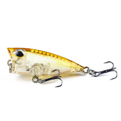 Plutajući poper mamci za ribolov 4CM-3.5G-10# Topwater Bait Tvrdi mamac Umjetni Poper Pastrve Pike Crankbait