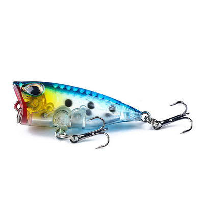 Plutajući poper mamci za ribolov 4CM-3.5G-10# Topwater Bait Tvrdi mamac Umjetni Poper Pastrve Pike Crankbait