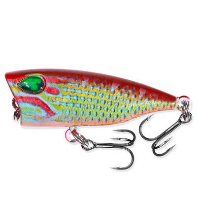 Plutajući poper mamci za ribolov 4CM-3.5G-10# Topwater Bait Tvrdi mamac Umjetni Poper Pastrve Pike Crankbait