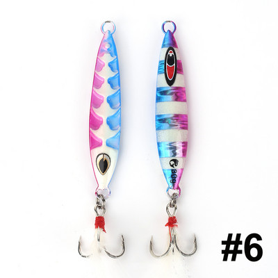 BIWVO 6.5/7.5/8CM метална твърда примамка с кука Minnow изкуствена стръв всички стоки за морски риболов Swimbait аксесоари