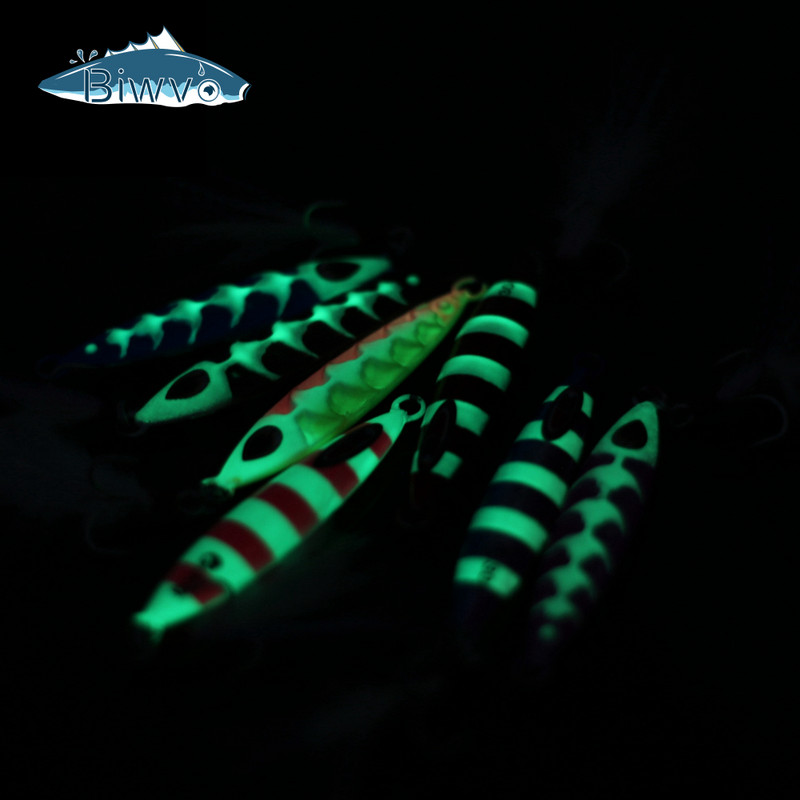 BIWVO 6.5/7.5/8CM метална твърда примамка с кука Minnow изкуствена стръв всички стоки за морски риболов Swimbait аксесоари