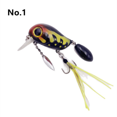 40mm 8g Pescuit plutitor albine nalucă pasăre bas Crankbait momeli duri stiucă pescuit spin coada nalucă lingură wobblers pene cârlig