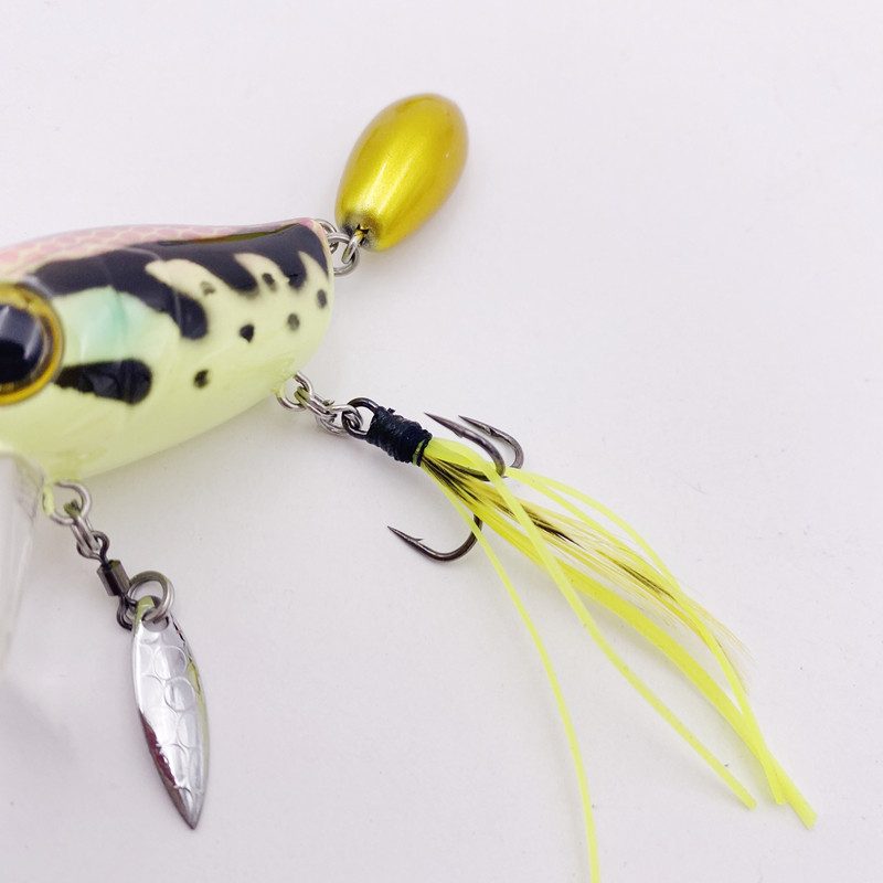 40mm 8g Pescuit plutitor albine nalucă pasăre bas Crankbait momeli duri stiucă pescuit spin coada nalucă lingură wobblers pene cârlig