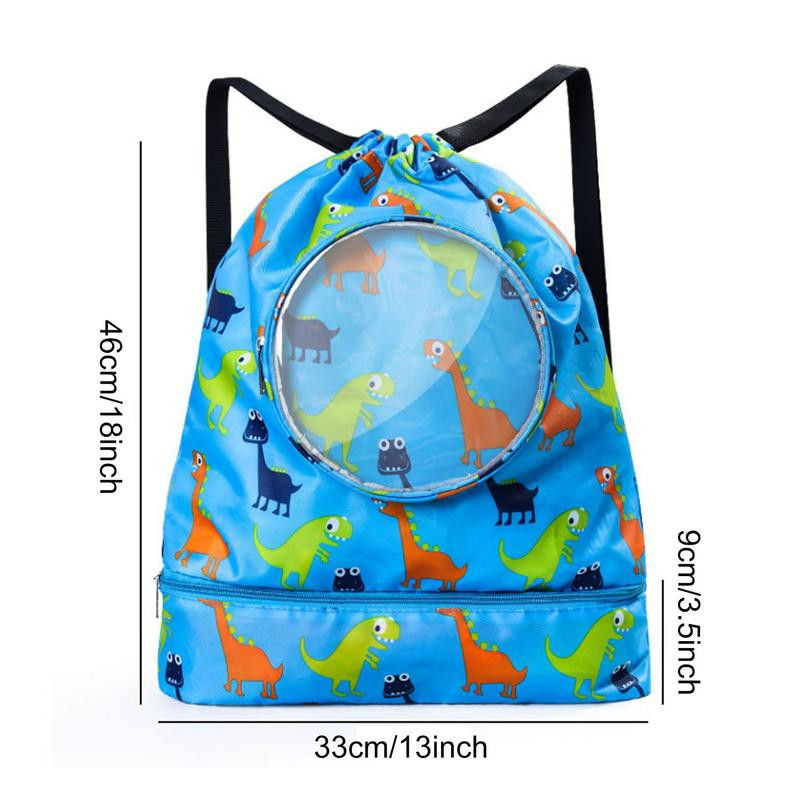 Laste veekindel ujumisseljakott lastele välibassein rannaseljakott kombineeritud kuivkotid Reguleeritav spordihoiukott Dropship