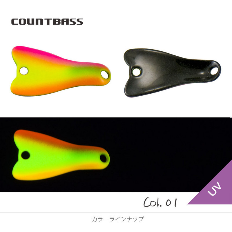 Κουτάλι χύτευσης COUNTBASS 2g 5/64oz Σολομός Πέστροφα Pike Bass Μεταλλικά ορειχάλκινα θέλγητρα ψαρέματος