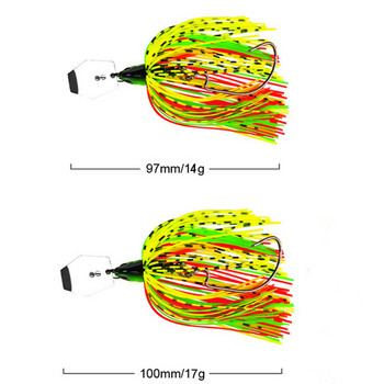Риболовни примамки Гумен джиг 2023 Тежести 14-17 г Риболовни принадлежности Spinnerbait Риболовни аксесоари Isca Изкуствена щука Рибна стръв Pesca