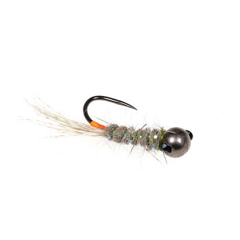 Bimoo 6τμχ Fluorescent Fast Sinking Barbless Tungsten Headhead Jig Nymph Fly Euro Perdigon Nymphs Trout Fishing Fly Lures Bait