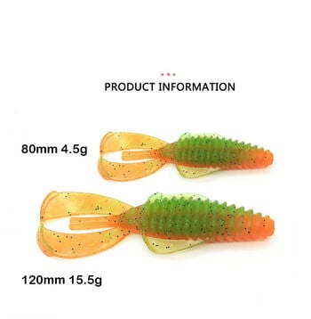 5 τμχ/2 τμχ Fishing Soft Lure 80/4,5g 120mm/15,5g Jig Wobblers Swimbait Silicone Baits Shrimp Bass Perch Lure Artifical Craws Bait