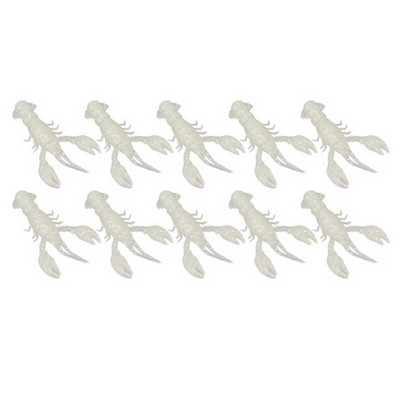 10gab Soft Fishing Lure Garneļu ēsma PVC Mākslīgā mīkstā garneļu lure Vēžu ēsmas Bass Makšķerēšanas piederumi