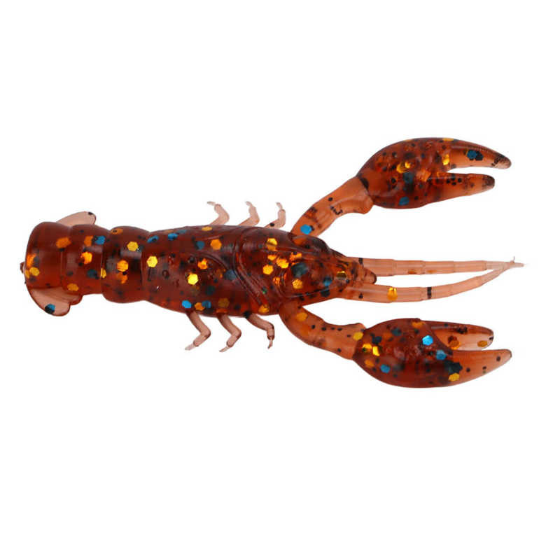 10gab Soft Fishing Lure Garneļu ēsma PVC Mākslīgā mīkstā garneļu lure Vēžu ēsmas Bass Makšķerēšanas piederumi