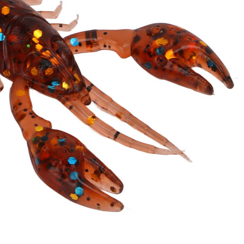 10gab Soft Fishing Lure Garneļu ēsma PVC Mākslīgā mīkstā garneļu lure Vēžu ēsmas Bass Makšķerēšanas piederumi