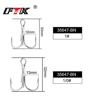 FTK 1PC 8 Χρώματα Spoon Fishing Lure 25g/30g/35g With Mustad Treble Hook Bass CrankBait Spoon Crank Bait Pesca Tackle