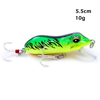 2022 ΝΕΟ Frog Lure 5,5cm 10g For Fishing Lures Wobblers Pesca Isca Artificial Hard Bait Crankbait Minnow Trout River Stream Bass