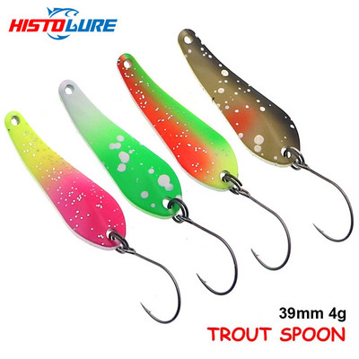 HISTOLURE 4g 39mm Fishing Spoon Lure Umjetne žličice za pastrve Metalni Spinner Bait Jig Swimbait Fishing Tackle Pesca