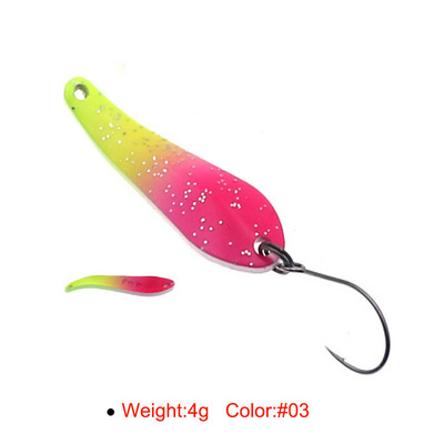 HISTOLURE 4g 39mm kalalusikas peibutis Kunstforelli lusikad Metallist Spinner Bait Jig Swimbait kalastustarbed Pesca