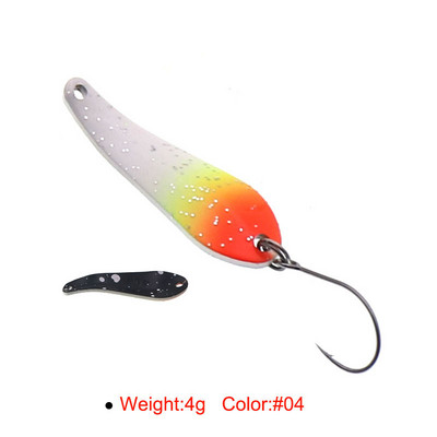 HISTOLURE 4g 39mm kalalusikas peibutis Kunstforelli lusikad Metallist Spinner Bait Jig Swimbait kalastustarbed Pesca