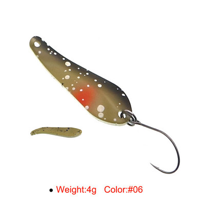 HISTOLURE 4g 39mm kalalusikas peibutis Kunstforelli lusikad Metallist Spinner Bait Jig Swimbait kalastustarbed Pesca