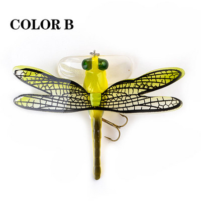 Topwater Dragonfly Dry Flies putukate kärbsepüügi lant 6G 7,5 cm Forell Popperi kunstsööda voblerid trollimiseks kõva landiga