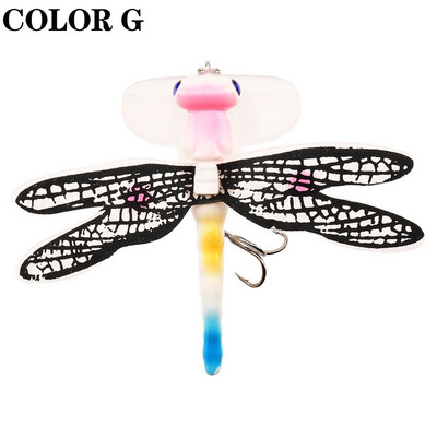 Topwater Dragonfly Dry Flies putukate kärbsepüügi lant 6G 7,5 cm Forell Popperi kunstsööda voblerid trollimiseks kõva landiga