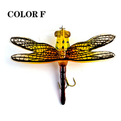 Topwater Dragonfly Dry Flies putukate kärbsepüügi lant 6G 7,5 cm Forell Popperi kunstsööda voblerid trollimiseks kõva landiga