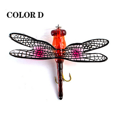 Topwater Dragonfly Dry Flies putukate kärbsepüügi lant 6G 7,5 cm Forell Popperi kunstsööda voblerid trollimiseks kõva landiga