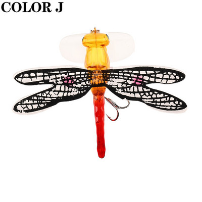 Topwater Dragonfly Dry Flies putukate kärbsepüügi lant 6G 7,5 cm Forell Popperi kunstsööda voblerid trollimiseks kõva landiga