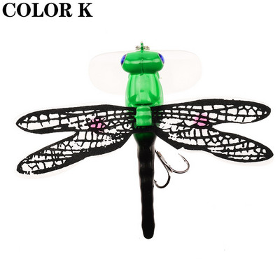 Topwater Dragonfly Dry Flies putukate kärbsepüügi lant 6G 7,5 cm Forell Popperi kunstsööda voblerid trollimiseks kõva landiga