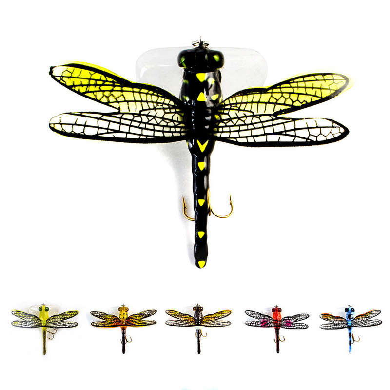 Topwater Dragonfly Dry Flies putukate kärbsepüügi lant 6G 7,5 cm Forell Popperi kunstsööda voblerid trollimiseks kõva landiga