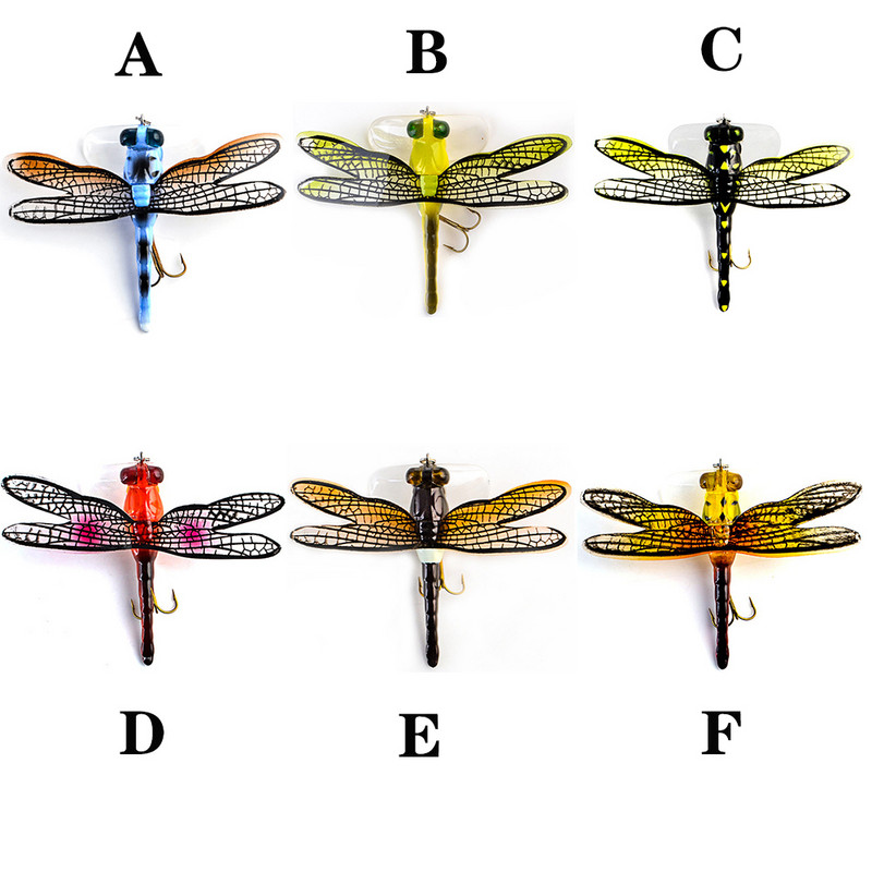 Topwater Dragonfly Dry Flies putukate kärbsepüügi lant 6G 7,5 cm Forell Popperi kunstsööda voblerid trollimiseks kõva landiga