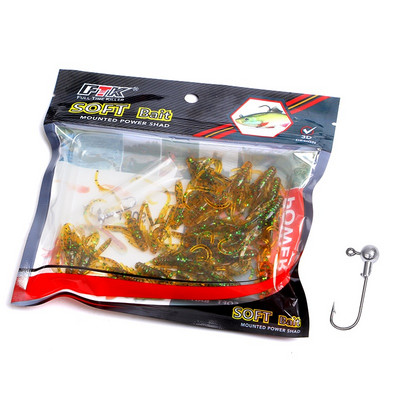 FISH KING Pehmed kalapüügi landid Minnow kreveti maitsega Crankbait Worms kriketi kujuga vobbler kalastustarbed