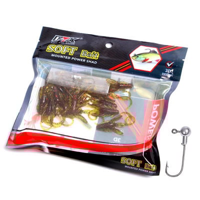 FISH KING Pehmed kalapüügi landid Minnow kreveti maitsega Crankbait Worms kriketi kujuga vobbler kalastustarbed